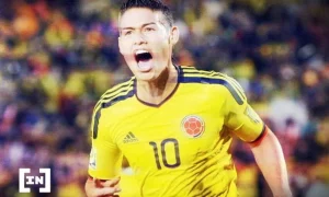 Futbolista colombiano James Rodríguez se alía con empresa de inversiones cripto