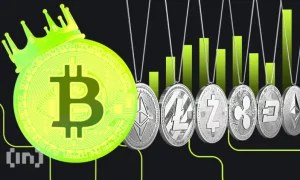 La tasa de dominio de Bitcoin (BTCD) registra máximo de 5 meses