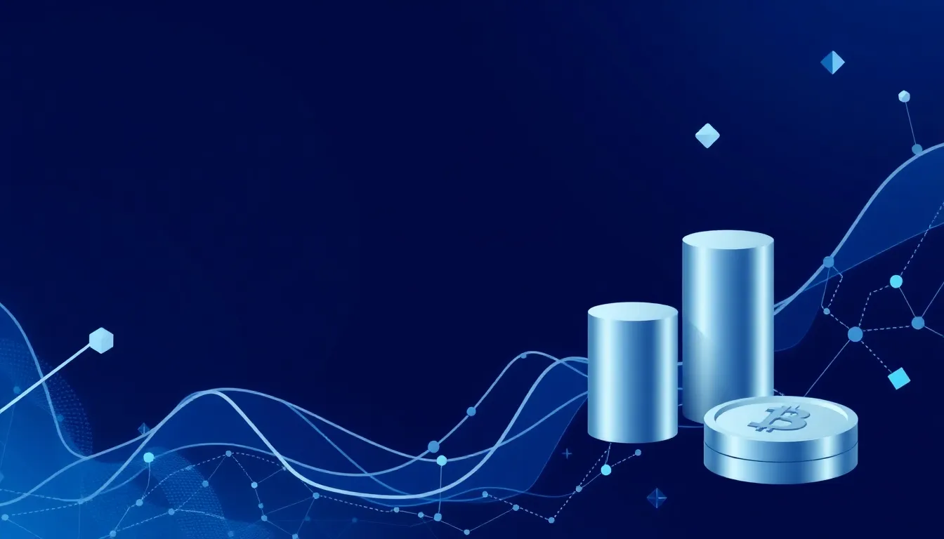 Ilustración conceptual de estrategia de tesorería corporativa en criptomonedas con acciones preferentes