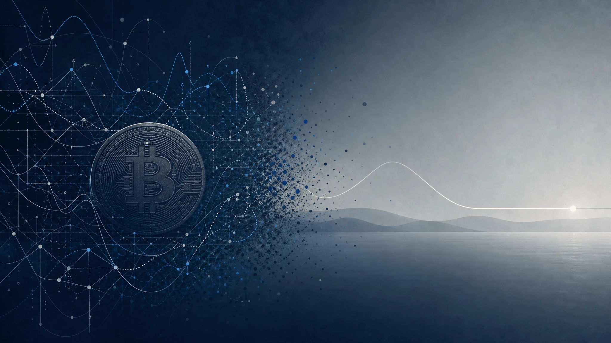 Ilustración conceptual de modelos de pronóstico de precio de Bitcoin
